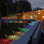 SET 2X Lampi solare Led, pentru gradina cu doua moduri de lumina - imagine 2