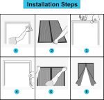 Set 2 Perdea Magnetica, Anti-Insecte, Neagra - imagine 4