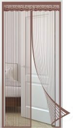 Set 2 Perdea Magnetica, Anti-Insecte, Maro - imagine 2