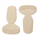 Set 2 branturi cu pernite, pentru pantofi, protectie calcai, Bej / Negru - imagine 2