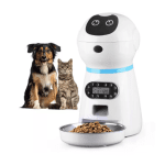 Dispenser hrana automat pentru caini si pisici bol inox inregistrare voce memorie 4 mese infrarosu