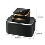 Air Fryer, Friteuza, 1700 W, 12L, Display Digital, 200 °C, Negru - imagine 4