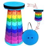 Set 2 Scaun pliabil portabil, retractabil, telescopic, pentru exterior, 150kg - imagine 4