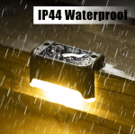 Set 4 lampi solare pentru trepte, culoare negru - imagine 2