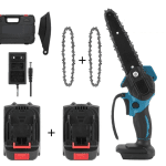 Mini drujba cu lant, fara fir, 2 lanturi