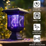 Lampa Solara Anti-Insecte 2 in 1 cu LED UV si Lumina Decorativa - imagine 3