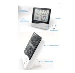 Termohigrometru digital 3 in 1 cu ceas, alarma, calendar - senzor de umiditate - imagine 3