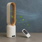 Ventilator Fara Palete, Purificator de Aer, Ioni Negativi, 50cm - imagine 2