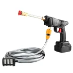 Aparat de spalat electric cu presiune puternica, 1/2 acumulator 48V, 8L/min, 20 Bari - imagine 4