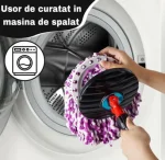 Set mop magic rotativ 360 grade , cu talpă și cuva din inox , 4 rezerve diferite + perie rosturi, rezerve incluse - imagine 2