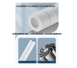 Set 2 Cap de dus cu filtru incorporat, presiune reglabila, 4 moduri de utilizare - imagine 3