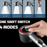 Set 2 Cap de dus cu filtru incorporat, presiune reglabila, 4 moduri de utilizare - imagine 6