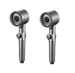 Set 2 Cap de dus cu filtru incorporat, presiune reglabila, 4 moduri de utilizare