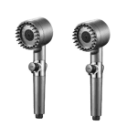 Set 2 Cap de dus cu filtru incorporat, presiune reglabila, 4 moduri de utilizare
