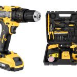 Trusa Bormasina cu 2 Acumulatori 21V 5Ah, Autofiletanta cu Percutie cu 30 de accesorii