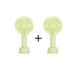Set 2 MINI VENTILATOR PORTABIL, CU ACUMULATOR, INCARCARE USB,  2W