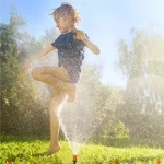 Sistem de Irigatie pentru gazon, gradina si terasa cu perdea de apa din plastic, duze ajustabile, 20m - imagine 4