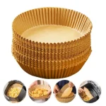 Set 100x Hartie de copt pentru friteuza si tava, unica folosinta, 16x20x4.5 cm, Maro - imagine 4