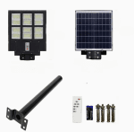 Lampa solara stradala dubla 600W, Telecomanda si Suport Metalic