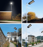 Lampa solara stradala dubla 600W, Telecomanda si Suport Metalic - imagine 2