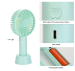 Set 2 MINI VENTILATOR PORTABIL, CU ACUMULATOR, INCARCARE USB,  2W - imagine 4