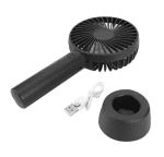 Set 2 MINI VENTILATOR PORTABIL, CU ACUMULATOR, INCARCARE USB,  2W - imagine 2