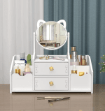 Organizator pentru cosmetice și bijuterii, cu sertare si oglinda, PVC 40 x 20 x 14 cm