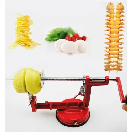 Dispozitiv pentru taiat cartofi in spirala