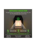 Set 10x Lampa solara de perete cu senzor de miscare - imagine 2