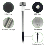 Set 10 x Lampa Solara Pentru Gradina, tip tarus, IP 44, 32 cm - imagine 4