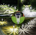 Set 10 x Lampa Solara Pentru Gradina, tip tarus, IP 44, 32 cm - imagine 6