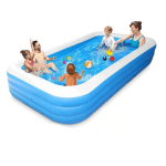 Piscina Gonflabila Dreptunghiulara, Rezistenta si Stabila 180x125x54 cm
