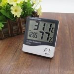 Termohigrometru digital 3 in 1 cu ceas, alarma, calendar - senzor de umiditate - imagine 5