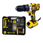 Kit Bormasina cu Percutie si 2 Acumulatori - Set Complet cu Statie Incarcare si Accesorii Premium - imagine 4