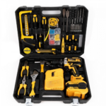 Kit Bormasina cu Percutie si 2 Acumulatori - Set Complet cu Statie Incarcare si Accesorii Premium - imagine 2