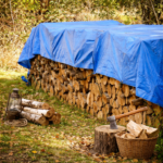 Prelata impermeabila cu inele, 150gr/m2, albastru 3x4 m - imagine 6