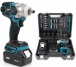 Cheie de Impact, Masina de Insurubat 550Nm, 43 accesorii Incluse, 2 Acumulatori 48V Li-Ion + Valiza Transport