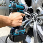 Cheie de Impact, Masina de Insurubat 550Nm, 43 accesorii Incluse, 2 Acumulatori 48V Li-Ion + Valiza Transport - imagine 2