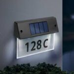 Numar de casa solar cu Iluminare LED