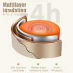 Set 4 caserole termice cu husă transport, interior oțel inoxidabil, 2×440 ml și 2×600 ml - imagine 6
