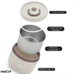 Set 4 caserole termice cu husă transport, interior oțel inoxidabil, 2×440 ml și 2×600 ml - imagine 5