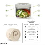 Set 4 caserole termice cu husă transport, interior oțel inoxidabil, 2×440 ml și 2×600 ml - imagine 4
