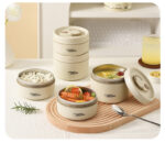 Set 4 caserole termice cu husă transport, interior oțel inoxidabil, 2×440 ml și 2×600 ml - imagine 2