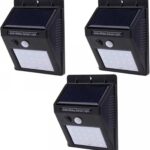 Set 3 x lampa solara cu 20 led-uri si senzor de miscare