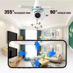 Camera bec WiFi V380 Pro 3MP HD, Vedere 360, Detectie Miscare Umana, Compatibila cu Aplicatia V380 Pro, 2.4G - imagine 6