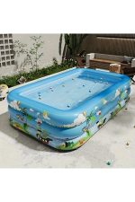 Piscină gonflabilă PVC 210×135×54 cm pentru 2-4 persoane - imagine 4