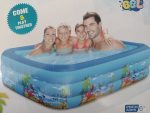 Piscina gonflabila PVC confortabila 210 x 135 x 54 cm+ fotoliu gonflabil pentru relaxare