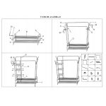 Organizator metalic pentru haine și pantofi, suport dublu cu roți, 162×135 cm, Negru - imagine 2