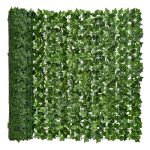 SET 1+1 Gard paravan viu cu frunze artificiale, verde , 300 × 100 cm, - imagine 2