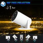 Videoproiector portabil Full HD 1080P Wireless cilindric - imagine 7